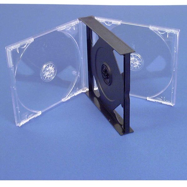 3 CD Case with 2 Clear Trays.CENTER